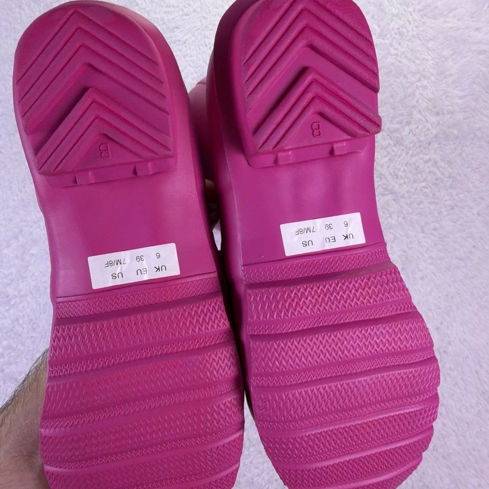 NEW Hunter Original Tall Lipstick Pink Rain Boot - Womens US7M/UK6/EU39 w/Box